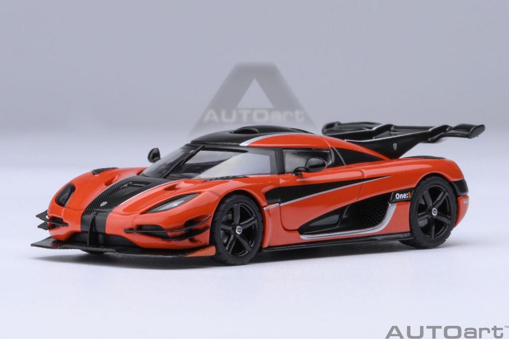 AUTOart Koenigsegg Finished Product 20044 1/64 One1 (Orange/Carbon Black/Silver)
