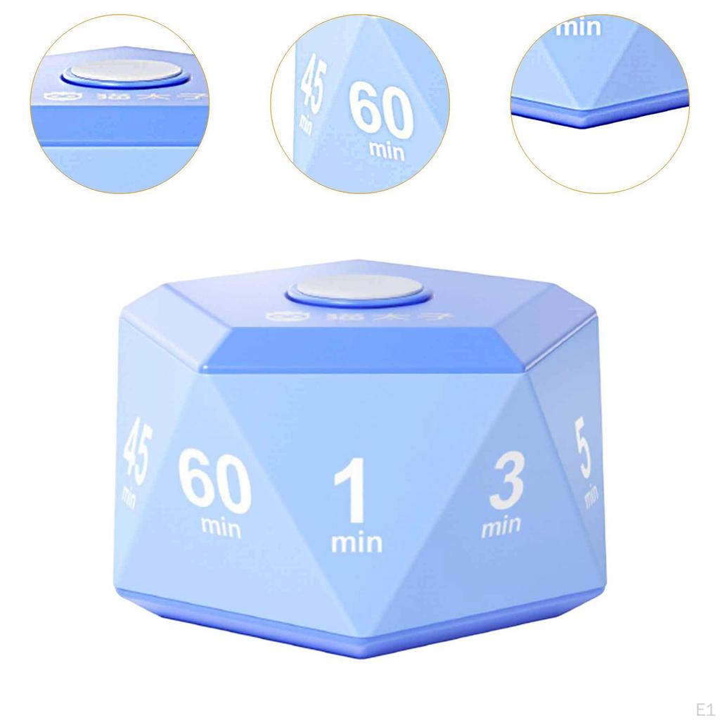 Детский кубический таймер Менеджер времени для учебы Пользовательская настройка времени Многофункциональный для кухни, класса
