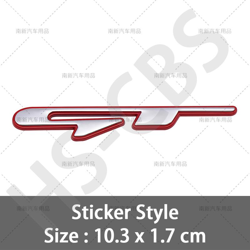 Metal Car Fender Metal Sticker Rear Trunk Badge Emblem For Peugeot GT GTline GT RCZ 406 405 205 3008 206 208 408 508 407 107 307