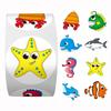 100-500Pcs Kids Reward Sticker For Kids Classic Toy Decoration School Teacher Supplies Cartoon Elephant Monkey Animals Stickers