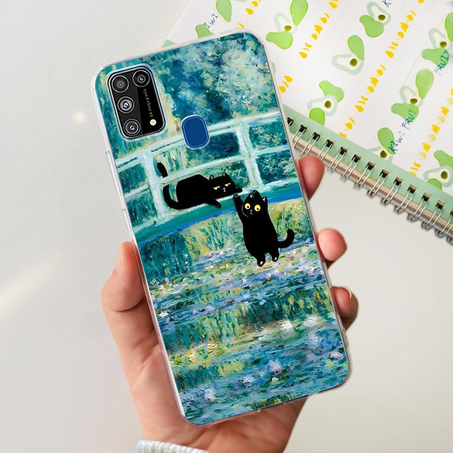 Чехол для Samsung Galaxy M31 SM-M315F Цветной Рисованный Чехол Мягкий Тонкий Чехол для Телефона Для Samsung M31 Prime M 31 s Galaxy M31s Fundas