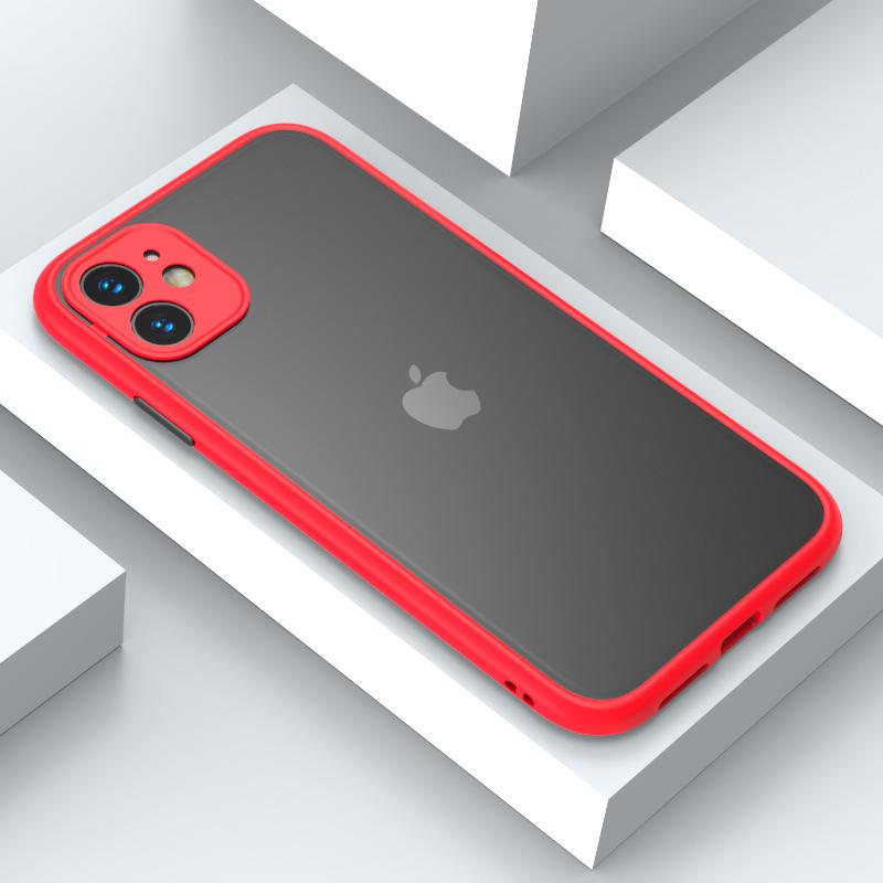 Applicable to iphone16 mobile phone case matte oil spray anti-drop all-inclusive translucent protective case matte texture