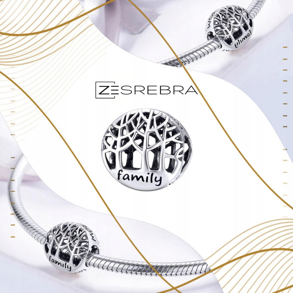 Charms Family Family Pr 925 Bead S925 Pendant Tree