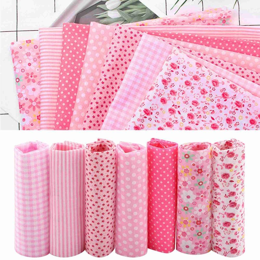 7Pcs Pure cotton material Cotton Fabric 50*50cm square size Patchwork Cloth DIY patchwork