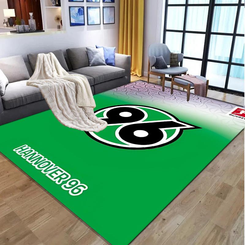 Hannover 96 Football Pattern Rug, Indoor/Outdoor Mat, for Picnic, Gameroom, Bedroom, Office, Living Room, Home Decor Carpet, Birthday Gift