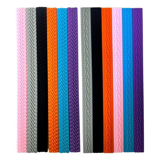 8 шт. Чехлы на колеса для багажа Износостойкие толстые Уменьшают шум Защита колесиков Предотвращают царапины Нескользящие защитные чехлы на колесики для багажа