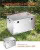 VEVOR Battery Box, Group 24/31 Trolling Motor Battery Box, Marine Batteries Case with Rubber-Grommet Cable Holes, Aluminum Alloy Shell Storage Case