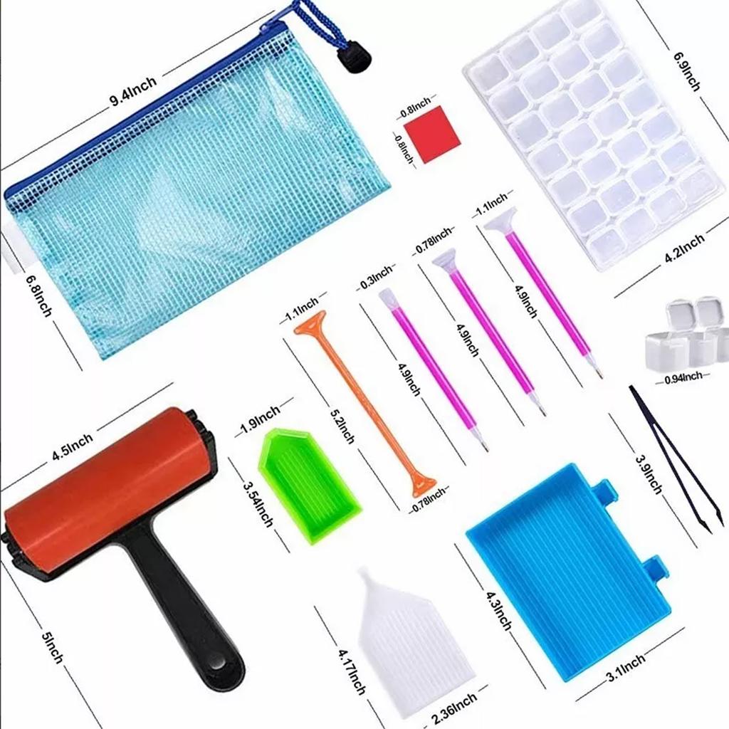 Набор инструментов для рисования стразами, 22 шт., безопасный, красивый, для декорирования, набор для вышивания стразами