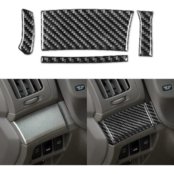 NVCNX Настоящее Углеродное Волокно Совместимо с Infiniti G35 G37 X S 2007 2008 2009 2010 Седан Купе Кабриолет Автомобильные Аксессуары Внутренняя Отделка Панель Приборов CD Кондиционер