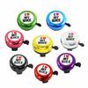 RTS Hot Sale Small Lovely Bicycle Bell I Love My Bike Logo Clear Volume Rich Color Safe Travel Bike Horn