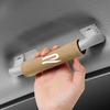 1pcs Suede Leather Car Handle Protective Cover Pull Gloves New R logo for VW Volkswagen Golf 8 MK8 Auto Interior Accessories zq4