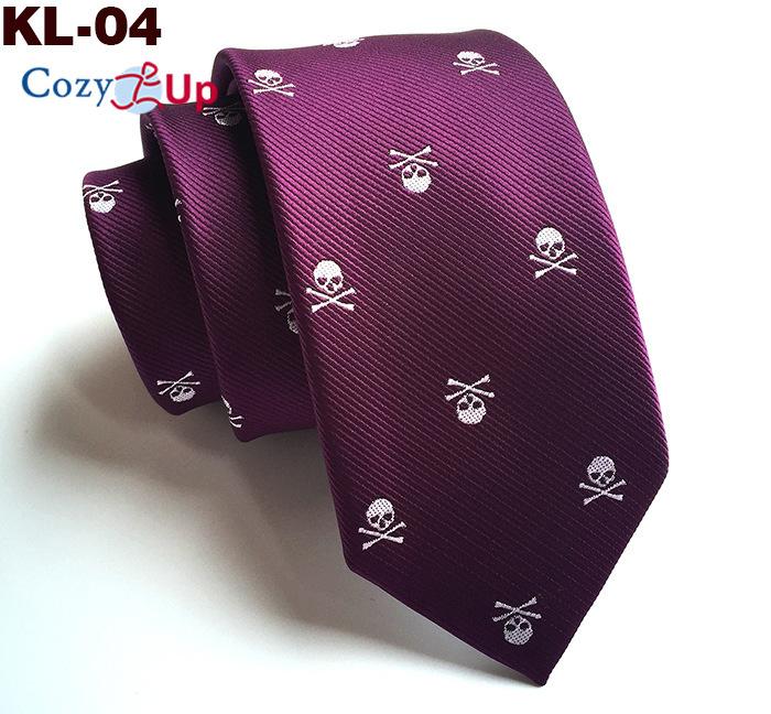 Галстук с головой черепа для мужчин на Хэллоуин