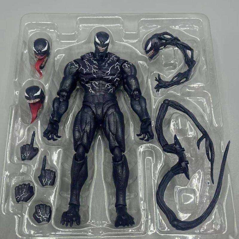 Карнаж SHF Marvel Веном Да будет Карнаж Версия из Фильма Артикулированная Фигурка Действия Модель Игрушка Коллекционная Фигурка для Дисплея Игрушка