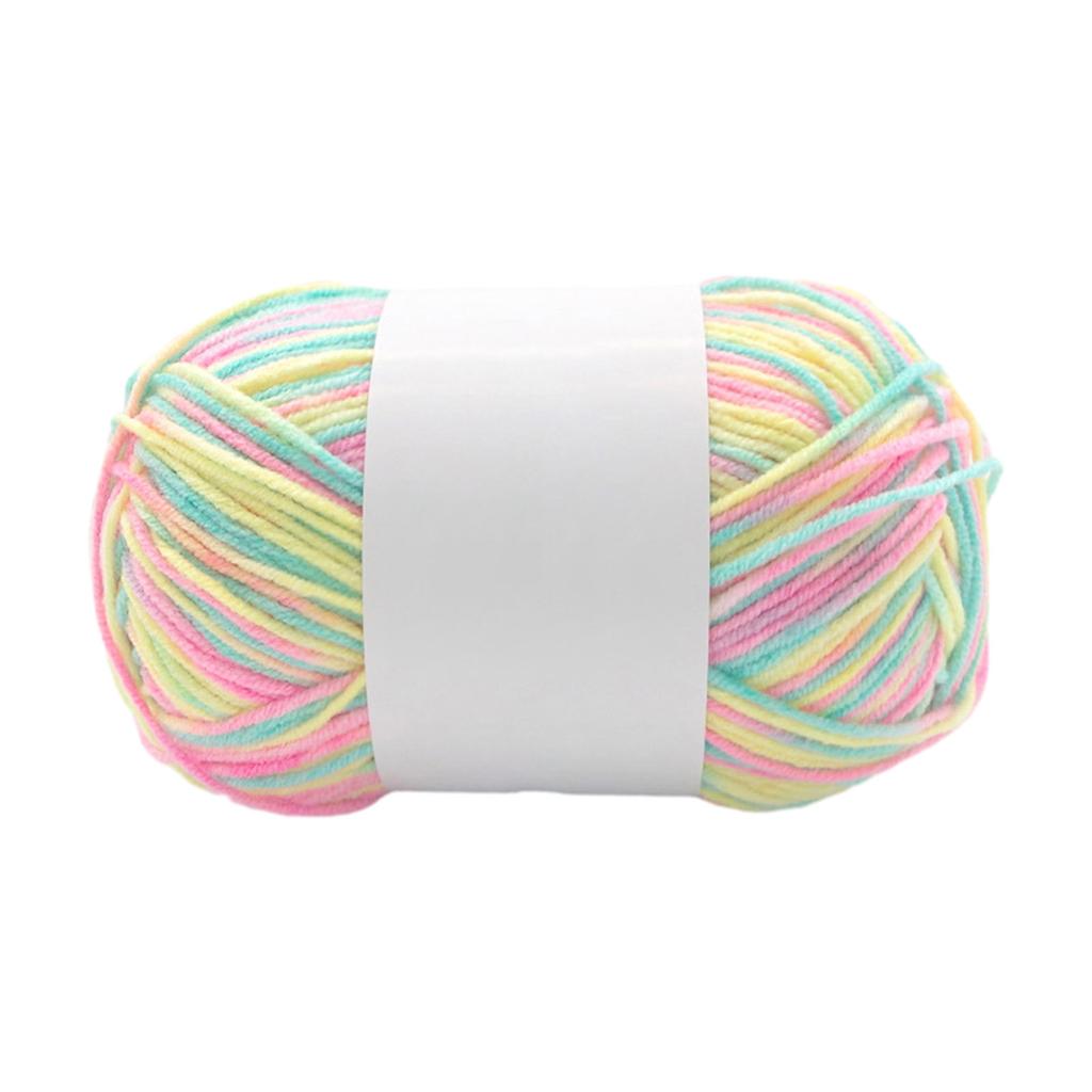 Crochet Yarn Acrylic Soft Yarn Roll of 50g Knitting Yarn for DIY Hand Knitting Weaving Bags Hat Clothes DIY Crafts