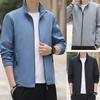 Men's Sports Jacket Spring and Autumn Korean Casual Stand Up Collar Versatile Thin and Comfortable Men'S Top