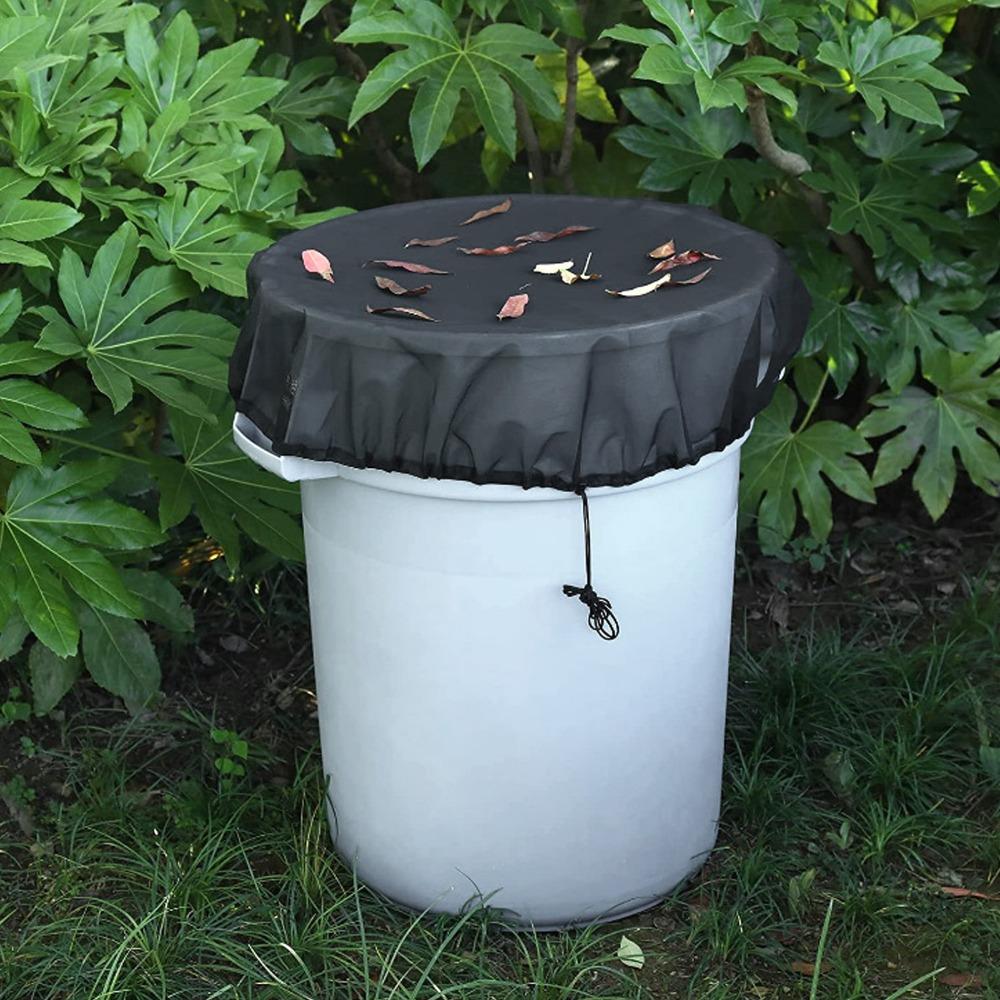 4PCS Fine Mesh Screen Rain Bucket Leaf Filter Water Collection Bucket Cover Outdoor Use