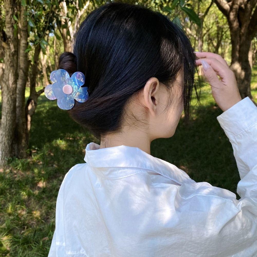 Hairpin French Korean Style Headwear Female Hair Accessories Flower Hair Claw Small Hair Clip