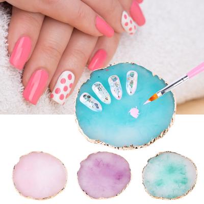 Puntos Nail Art Resin Makeup Mixer Plate Polish Mixing Palette Foundation Coloring Palette
