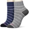 Mizuno Lifestyle Wear Socks C2JX9861 Gray and Size F 2-Piece Women's Navy, Japan, (Free)
