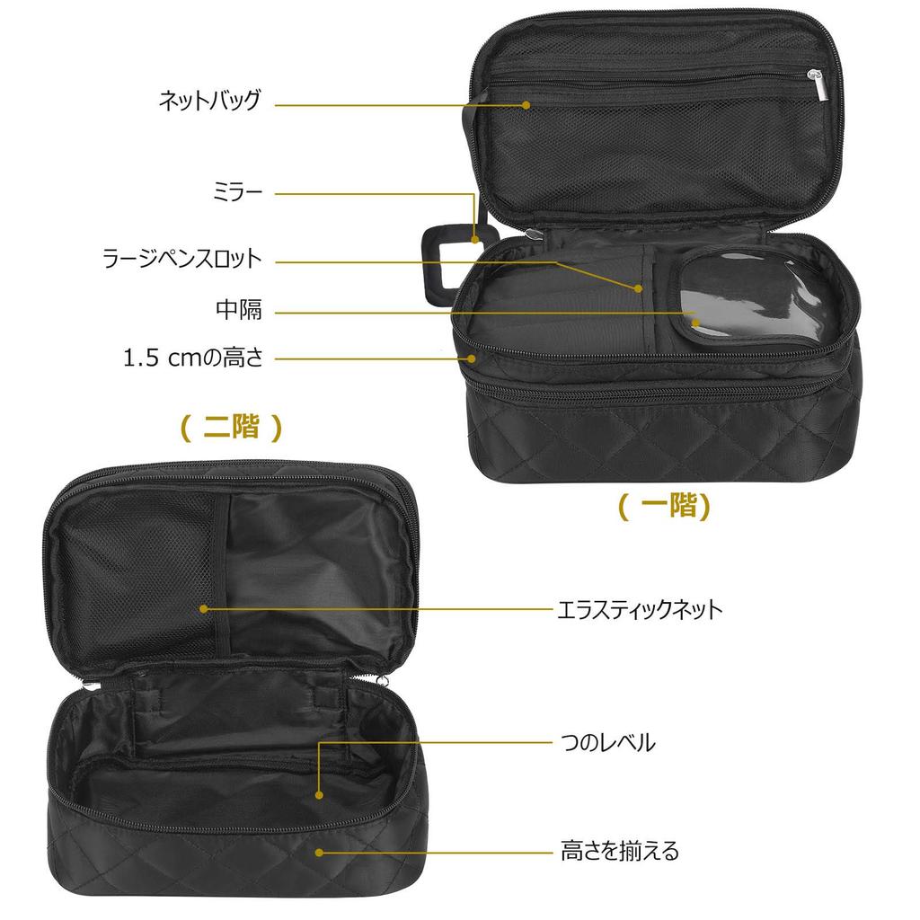 Sanfire Makeup Storage Cosmetic Multifunctional Makeup Brush Storage Wash Travel Accessories Storage Large Capacity for Travel and Business Trips