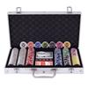 BestBuy Poker Chips Poker Set Chip Set 300 фишек Пронумерованные игральные карты Казино Игра Казино Набор Серебряный футляр