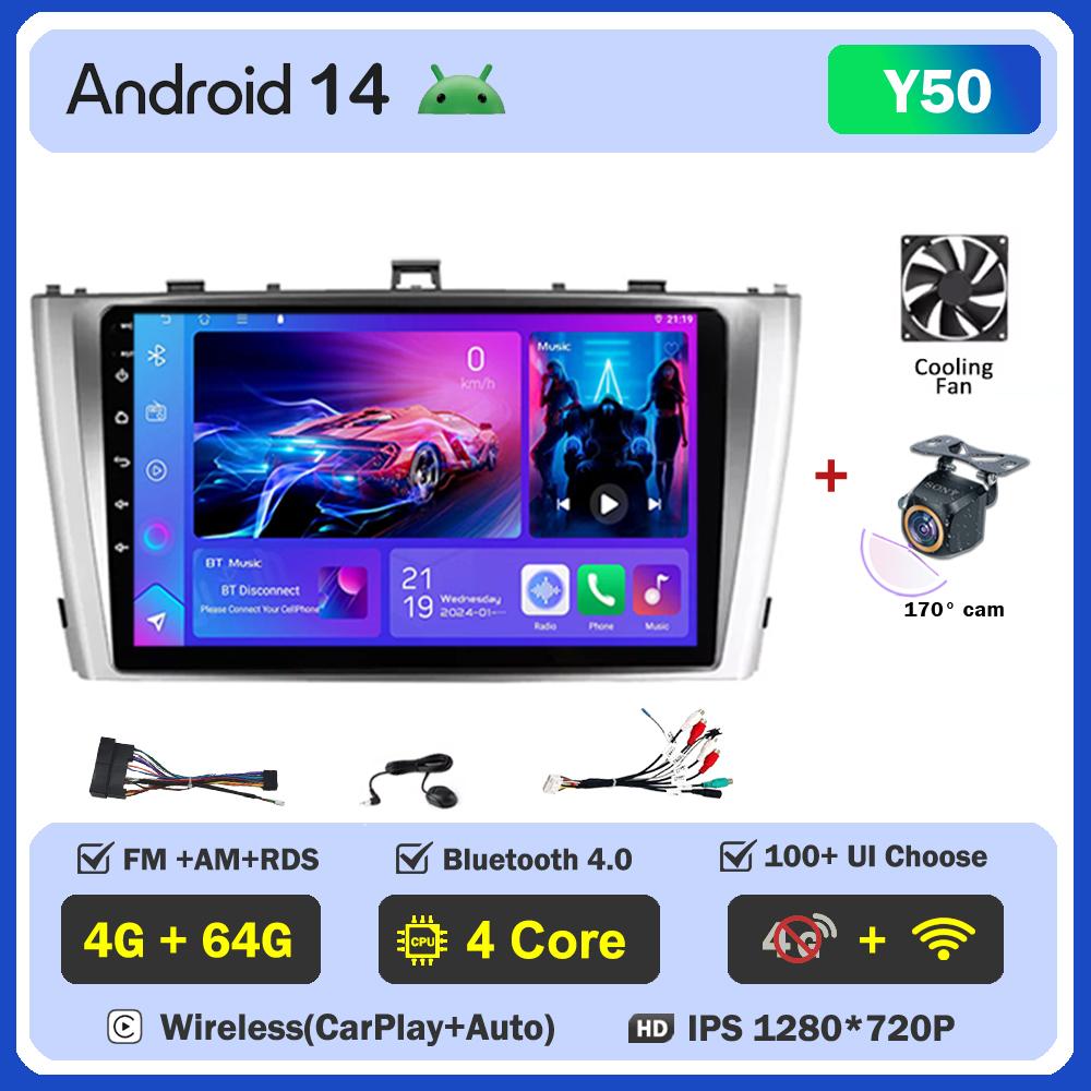 Для Toyota Avensis 3 T27 2008-2015 автомобильный радиоплеер Car Carplay экран Autoradio Mirror Link Android Auto сенсорный экран 8 ядер