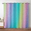 Блестящие Радужные Шторы Яркие Красочные Звездное Небо Оконные Шторы Для Гостиной Dceor Роскошные Блестящие Фоновые Оконные Шторы