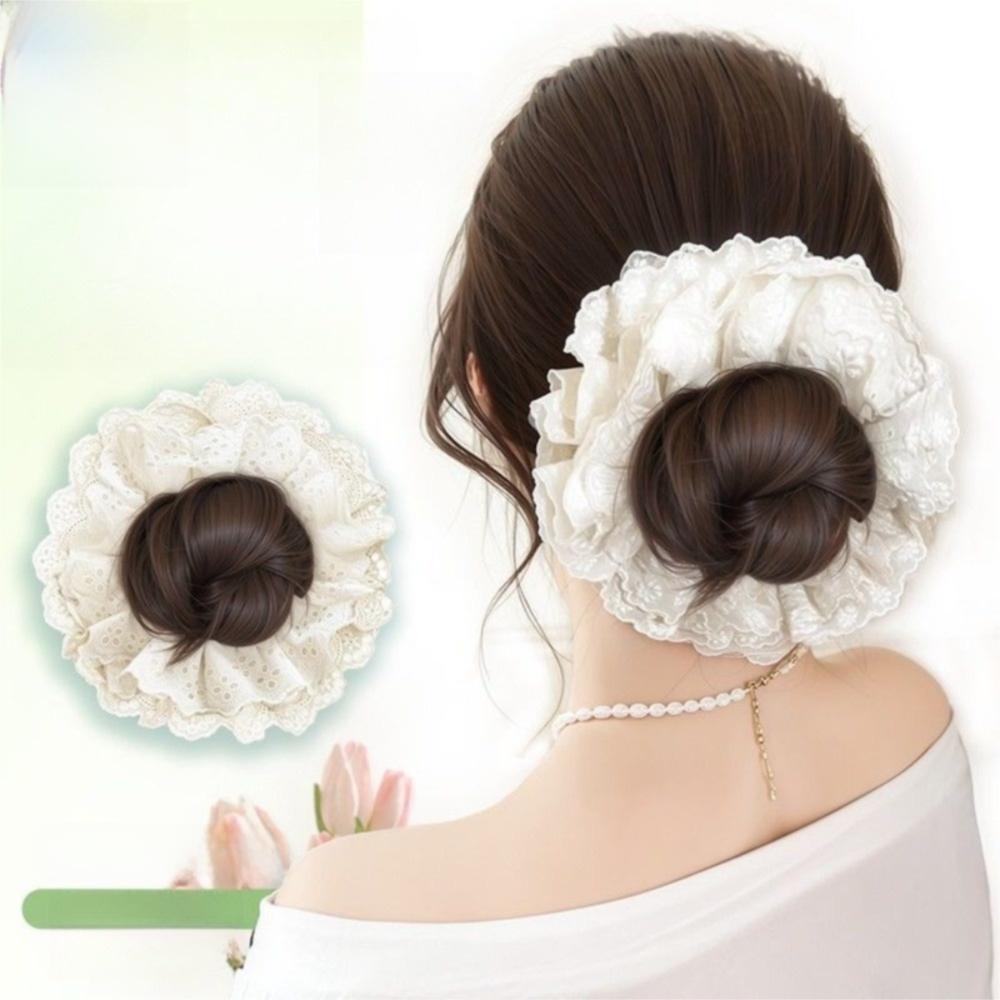 Кружевная резинка для волос парик синтетический парик повязка на голову новая веревка для волос накладка для волос женщины