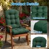 Подушка для качалки Adirondack, 44x20x4 дюйма, утолщенная, с высокой спинкой, для патио, водонепроницаемая, для уличной мебели, с завязками