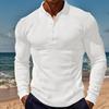 2025 Autumn and Winter New Casual Lapel Button Long Sleeve Polo Shirt