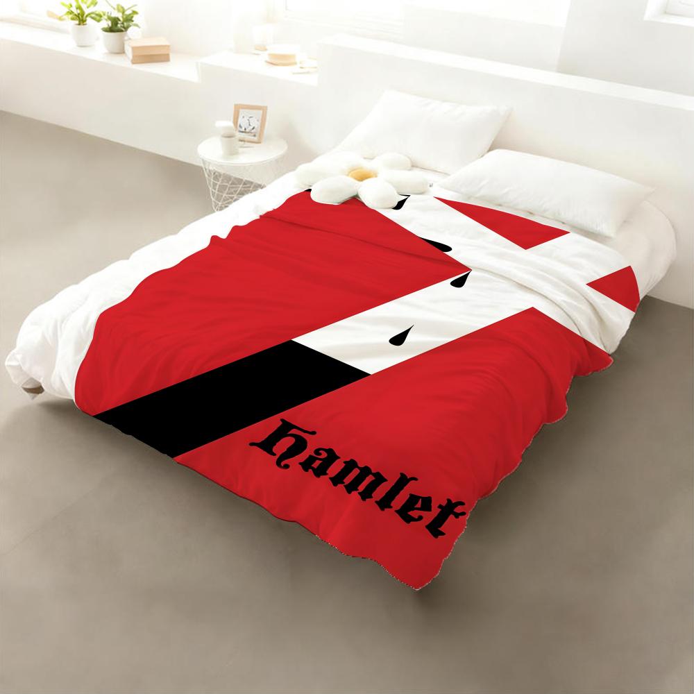 Drama Hamlet Throw Flannel Throw Blanket: Soft Kid-Friendly Warm Anti-Static All Season Washable Couch Bed Home