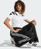 adidas Свободные спортивные брюки из атласа и кружева с принтом 'Птица Феникс' - Черный / Ld1806