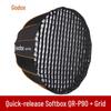 Godox QR-P90 Глубокий параболический софтбокс с быстрой сменой и сотами
