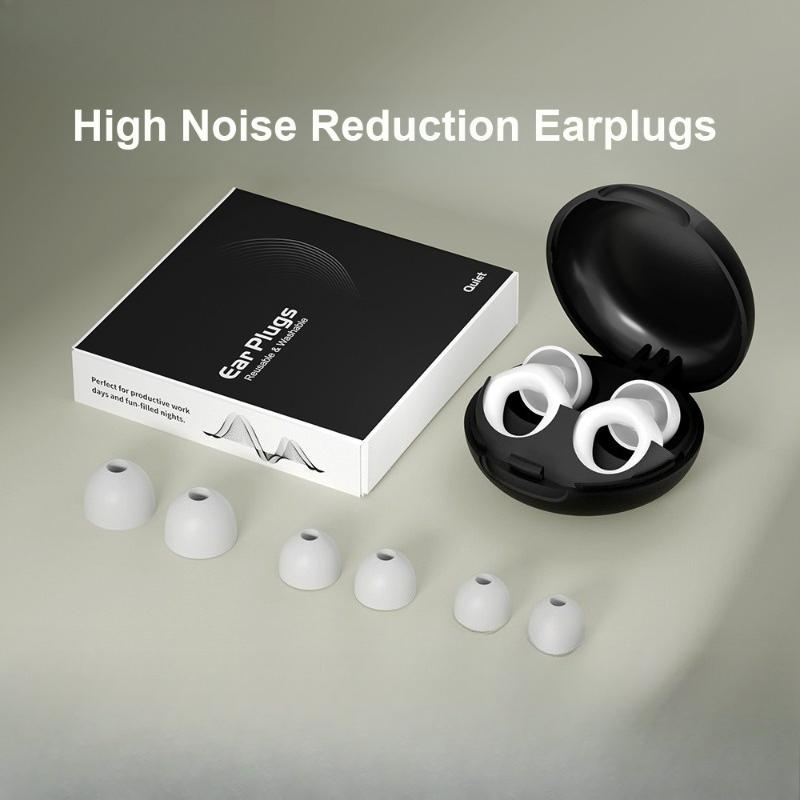 Silicone Noise Reduction Earplugs Sound Insulation Plugs for Sleeping Anti-snoring and Swimming Use