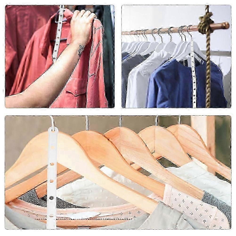 2026 Best!! Plastic Hanger Connecting Strips for Clothing Organization 30Pcs