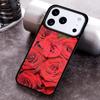 Чехол для телефона Цветок Красная Роза для iPhone 17 16 15 Pro Max Air 14 13 12 11 Plus Ударопрочный Чехол