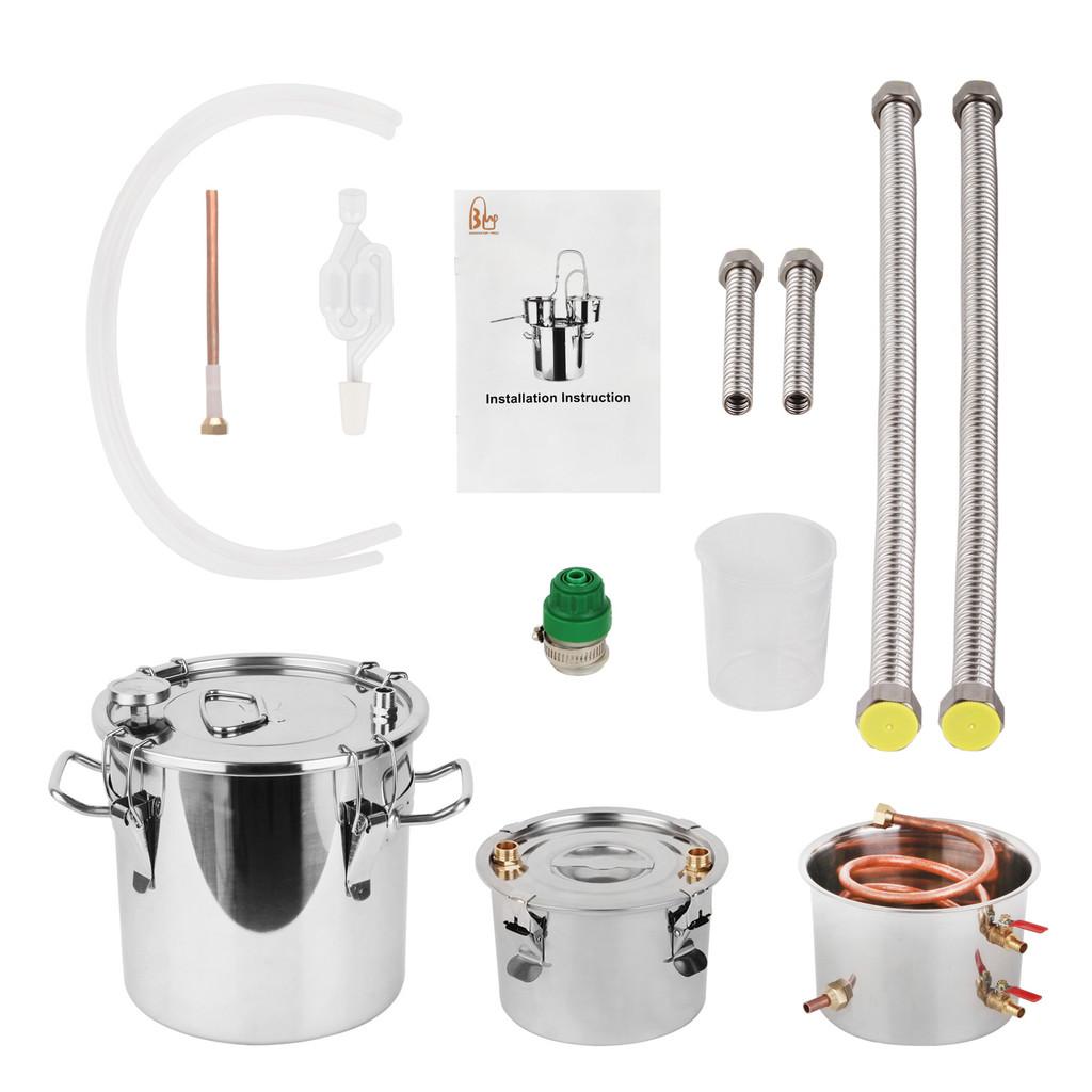 Household Large Capacity DIY Brewing Equipment Essential Oil Machine Stainless Steel Alcohol Distiller