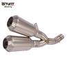 For Ducati Scrambler 800 821 Monster 797 Motorcycle Exhaust Escape Moto Modified Mid Pipe Double Muffler Removable DB Killer