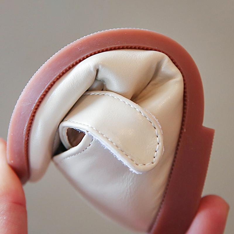 Girls Bowknot Princess Shoes Cute Elegant and Non Slip Leather Shoes