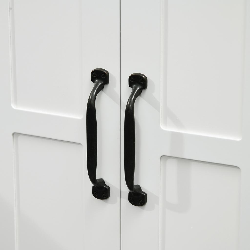 Bathroom Sink Cabinet Under Sink Furniture With Double Door And Adjustable Shelf 60x30x60cm White