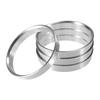 X AUTOHAUX Set of 4 OD 65.1mm To ID 60.1mm Aluminum Alloy Car Hub Centric Ring Wheel Bore Center Spacer