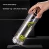 Deli 410mL Double-Wall Glass Cup with Tea Infuser