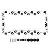 Car License Plate Frame Aluminum Alloy Flower Printing Personalized License Plate Car License Plate Holder