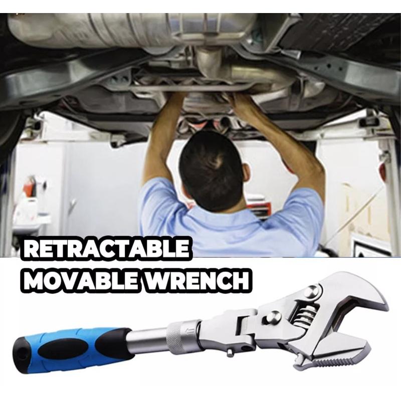 Профессиональный разводной ключ 5-в-1, 10 дюймов, многофункциональная выдвижная прочная складная трещотка