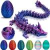 3D Printed Dragon Egg, Mystery Crystal Dragon Egg Fidget Toys