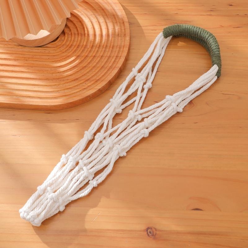 Hand-Woven Bottle Holder Cup Sleeve Handmade Drink Container Sleeve Suitable For Hiking Camping And School