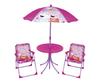 Arditex PP14447 EONE-Peppa Pig Table (50x50x48cm), 2 Chairs (38x32x53cm) and Sun Umbrella (diameter 110cm) Set