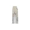 Retro Color Block Pocket Training Pants Women Pants Silver Gray GL4144