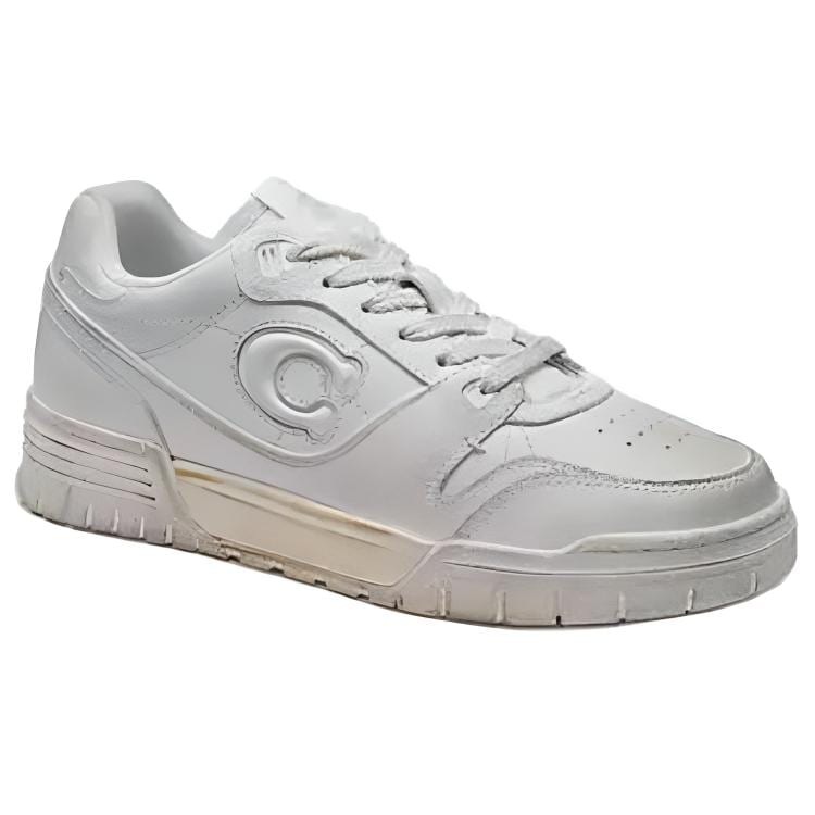Coach Soho Кожаные Низкие Кеды для Скейтборда Женские Белые CAG02-WHT
