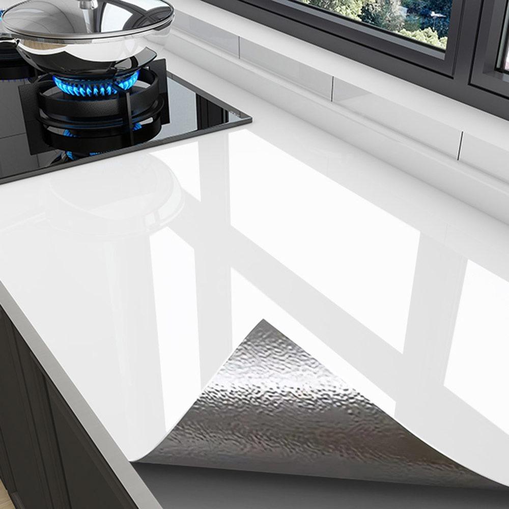 Маслостойкие наклейки на кухонную столешницу Водонепроницаемая пленка для ремонта плиты Новые обои для плитки